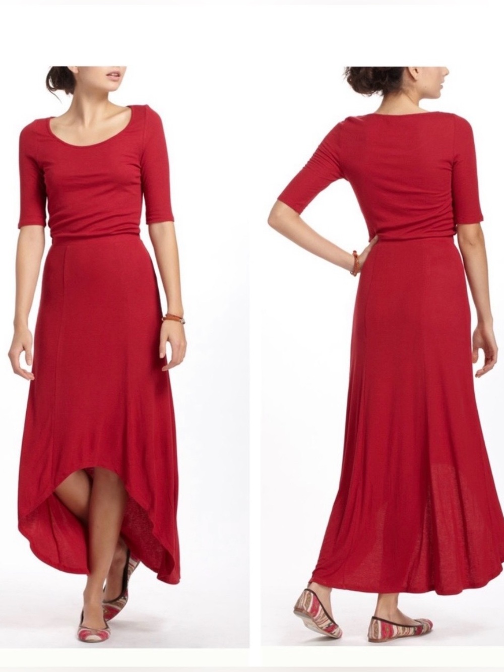 NWT! Anthropologie Bordeaux- Maxi Dress sz medium